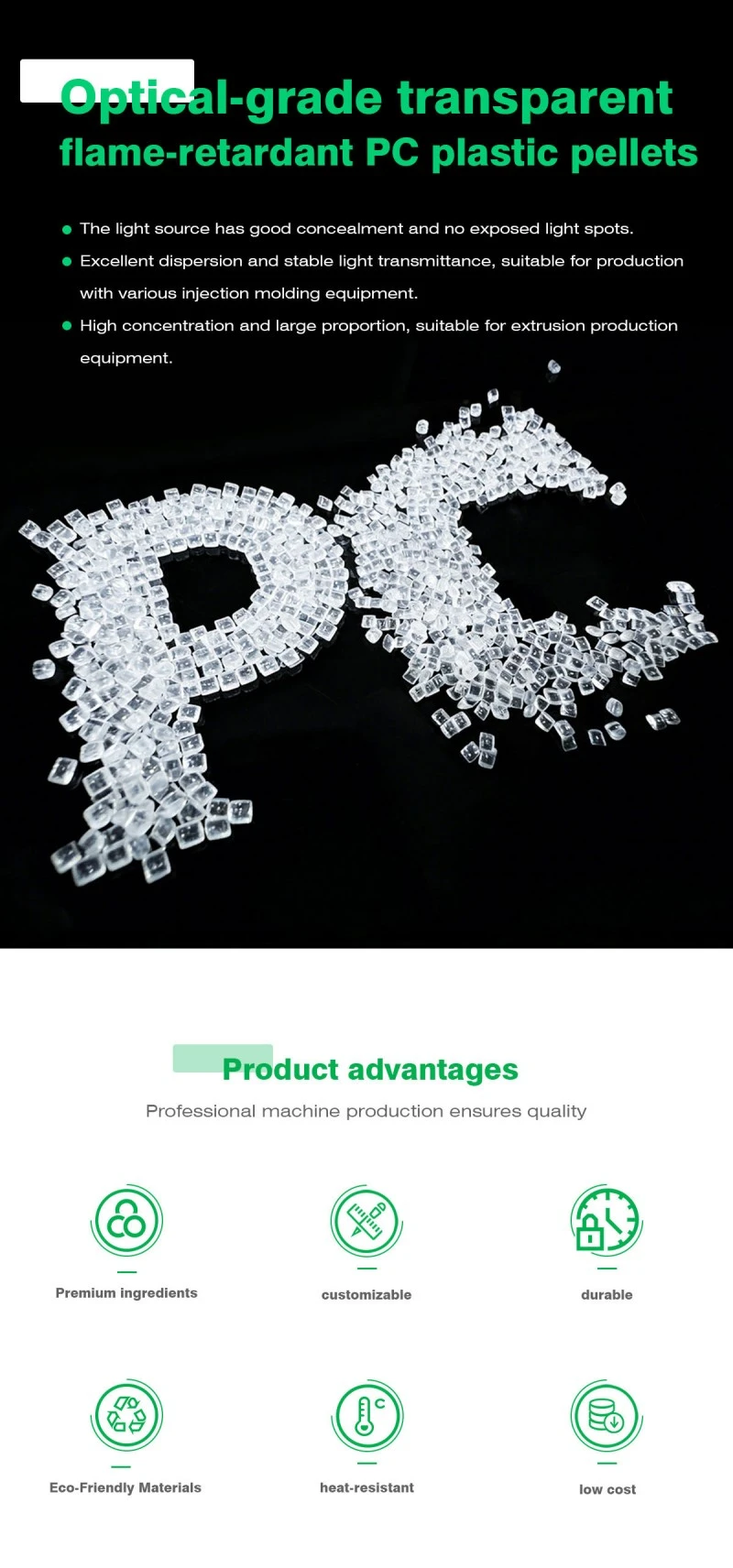 Modified PC Fireproof Material Modified PC Fireproof Material